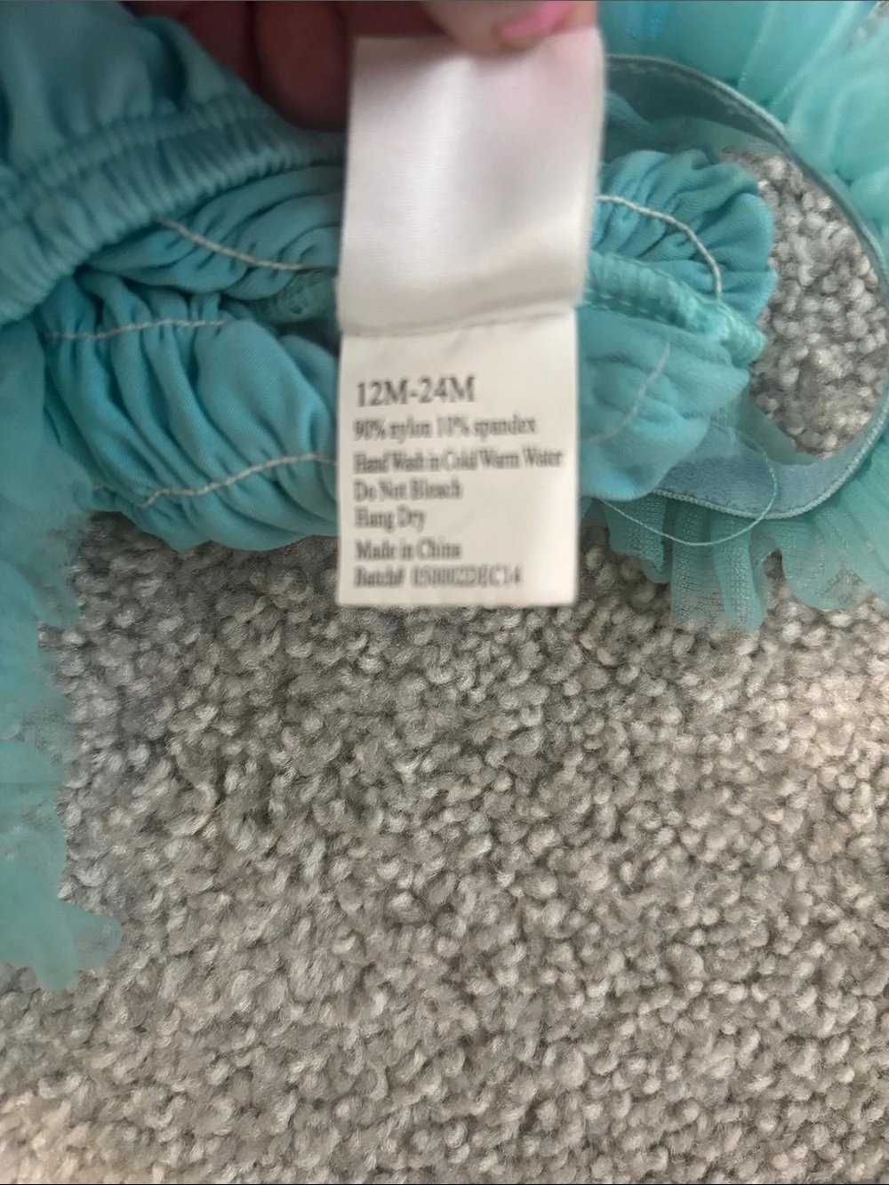 Ruffle Butts Teal Layered Tulle Ruffle Dress
